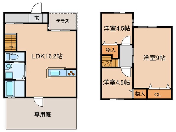 ボヌ－ル大川の物件間取画像